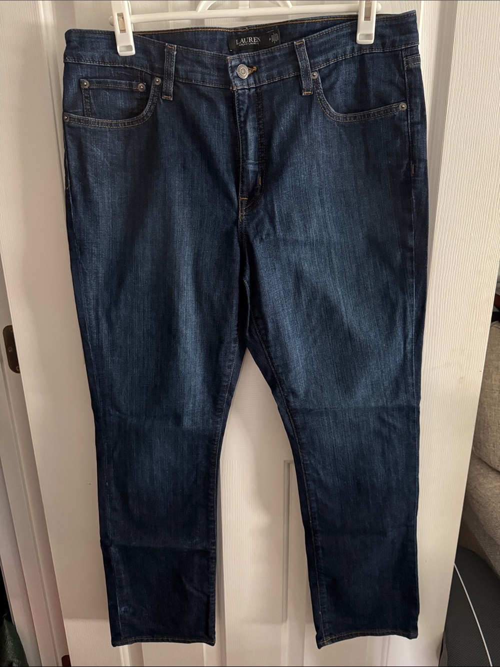 Lauren Ralph Lauren Women’s Straight-Leg Jeans in Dark Indigo